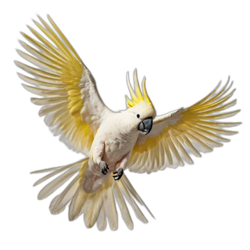 photo d'un Cacatoès à huppe jaune